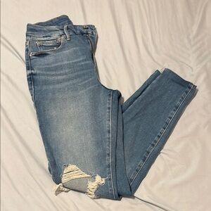 Good American Blue Skinny Distressed Jeans